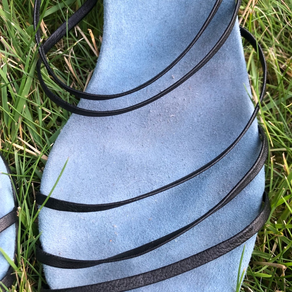 Reike Nen Five Strings Pointed Sandals Black / Wa… - image 8